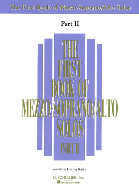 The First Book of Mezzo-Soprano/Alto Solos - Part II cover
