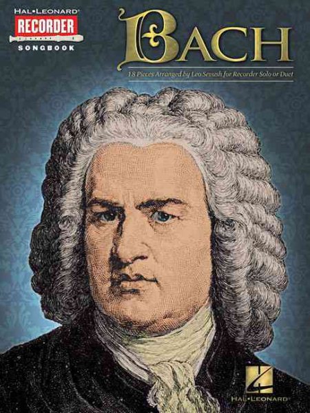 Bach: Hal Leonard Recorder Songbook (FLUTE A BEC) cover