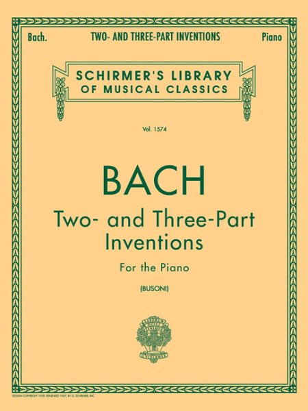 Two- and Three-Part Inventions: Piano Solo (Schirmer's Library of Musical Classics) cover