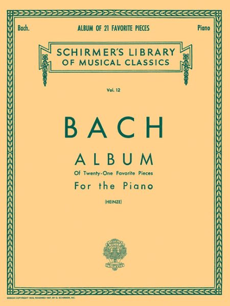 Album of Twenty-One Favorite Pieces for the Piano (Schirmer's Library of Musical Classics, Vol. 12) cover