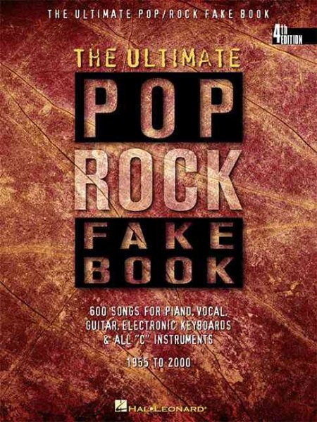 The Ultimate Pop/Rock Fake Book: C Edition (Fake Books) cover
