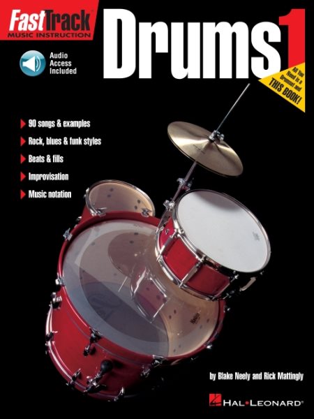 FastTrack Music Instruction - Drums, Book 1 (Fasttrack Series) cover