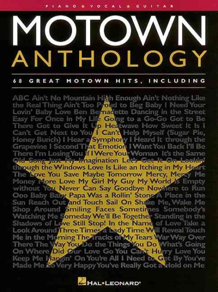 Motown Anthology: Piano, Vocal, Guitar cover