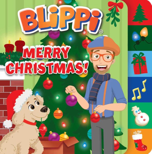 Blippi: Merry Christmas (Board Books with Tabs) cover