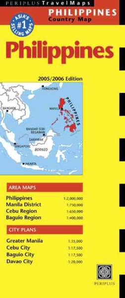Philippines Travel Map: 2005/2006 Edition (Periplus Travel Maps) cover