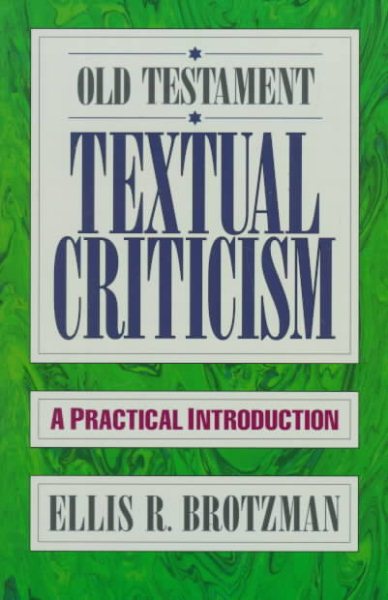 Old Testament Textual Criticism: A Practical Introduction cover