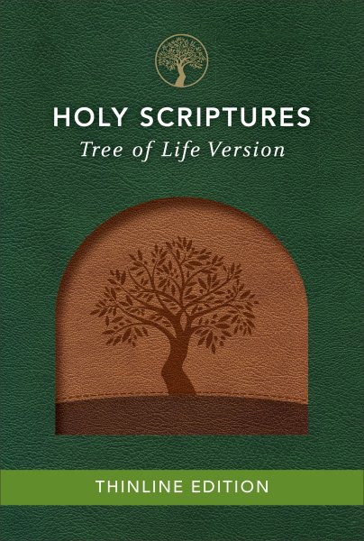 TLV Thinline Bible, Holy Scriptures, Walnut/Brown, Tree Design Duravella cover