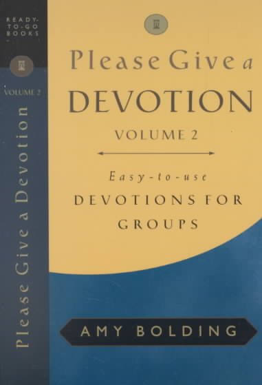 Please Give a Devotion (Ready-To-Go Books) cover