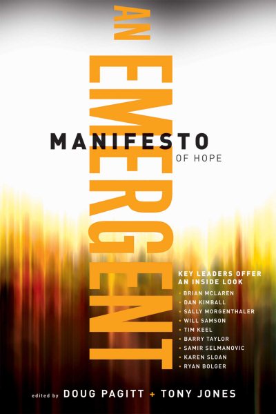 Emergent Manifesto of Hope, An (ēmersion: Emergent Village resources for communities of faith) cover
