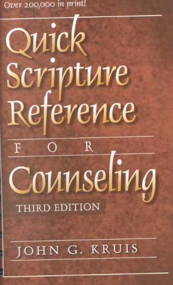 Quick Scripture Reference for Counseling cover