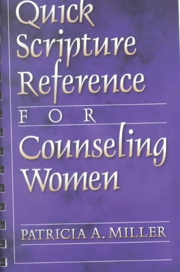 Quick Scripture Reference for Counseling Women cover