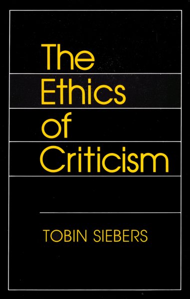 The Ethics of Criticism cover