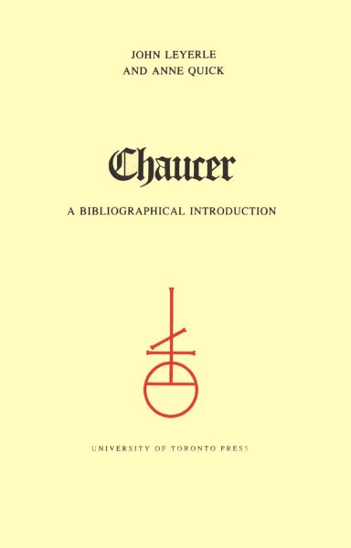 Chaucer: A Bibliographical Introduction (Toronto Medieval Texts and Translations) cover