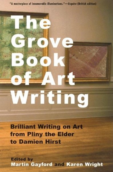 The Grove Book of Art Writing: Brilliant Words on Art from Pliny the Elder to Damien Hirst cover