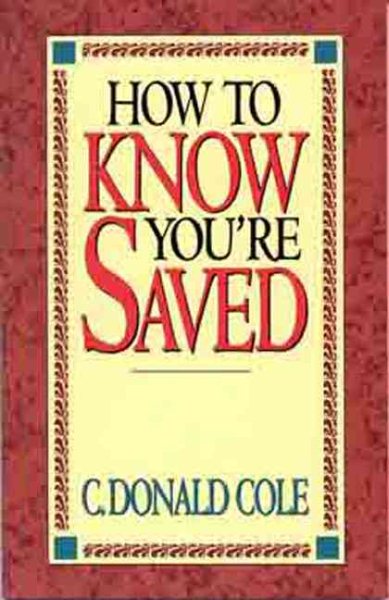 How To Know You Saved cover