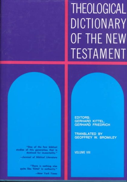 Theological Dictionary of the New Testament (Volume VIII) cover