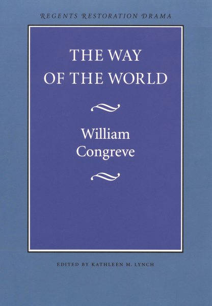 The Way of the World (Regents Restoration Drama) cover