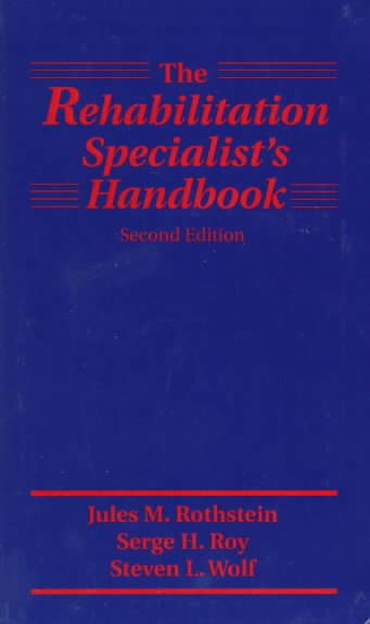 The Rehabilitation Specialist's Handbook cover