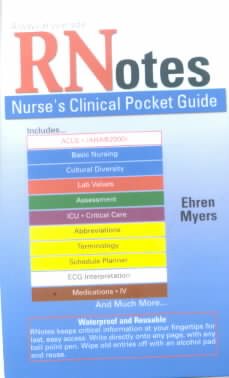 Rnotes: Nurse's Clinical Pocket Guide cover