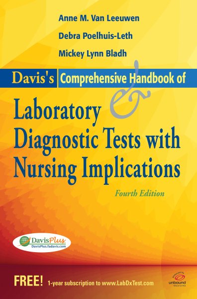 Davis's Comprehensive Handbook of Laboratory and Diagnostic Tests With Nursing Implications (Davis's Comprehensive Handbook of Laboratory & Diagnostic Tests W/ Nursing Implications) cover