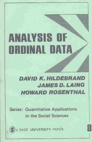 Analysis of Ordinal Data (Quantitative Applications in the Social Sciences) cover