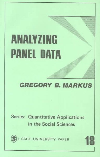 Analyzing Panel Data (Quantitative Applications in the Social Sciences) cover