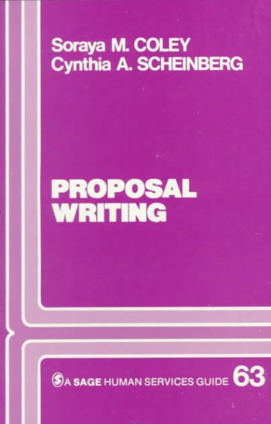 Proposal Writing (SAGE Human Services Guides)