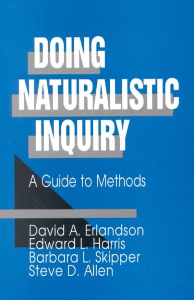 Doing Naturalistic Inquiry: A Guide to Methods cover