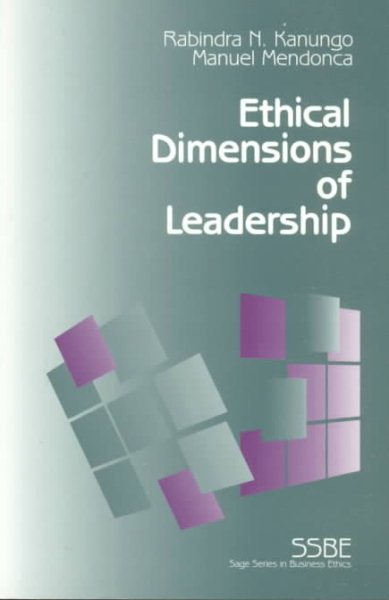 Ethical Dimensions of Leadership (SAGE Series on Business Ethics) cover