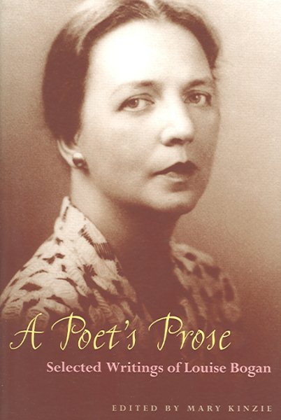 A Poet’s Prose: Selected Writings Of Louise Bogan cover