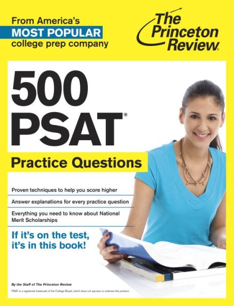 500 PSAT Practice Questions (College Test Preparation) cover