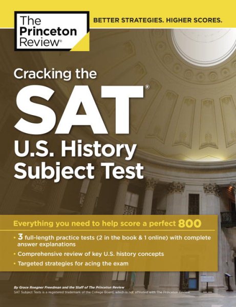 Cracking the SAT U.S. History Subject Test (College Test Preparation) cover