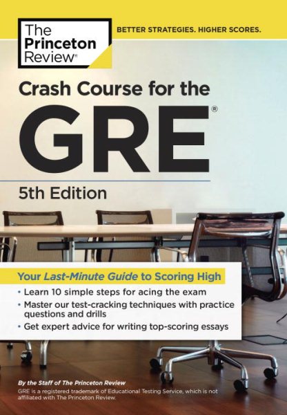 Crash Course for the GRE, 5th Edition (Graduate School Test Preparation) cover