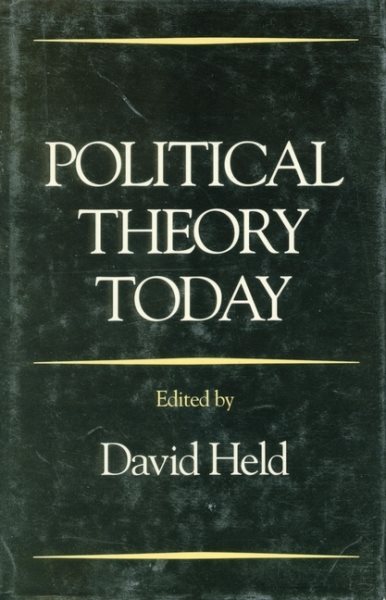 Political Theory Today cover
