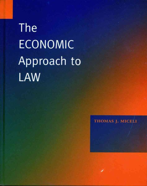 The Economic Approach to Law cover