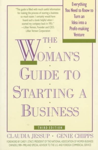 A Woman's Guide to Starting a Business: Third Edition cover