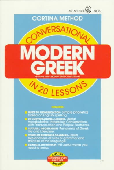 Conversational Modern Greek in 20 Lessons cover