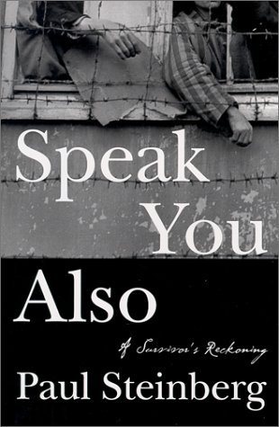 Speak You Also: A Holocaust Memoir cover