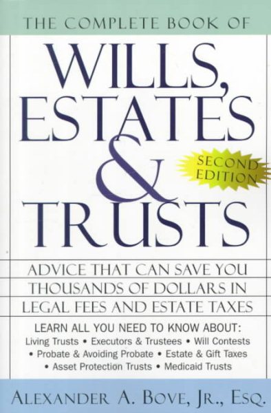 The Complete Book of Wills, Estates, and Trusts cover