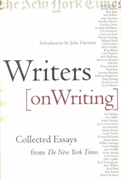 Writers on Writing: Collected Essays from The New York Times (Writers on Writing (Times Books Hardcover)) cover