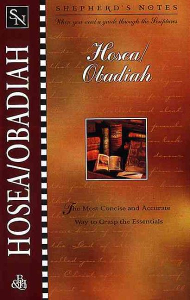 Shepherd's Notes: Hosea/Obadiah cover