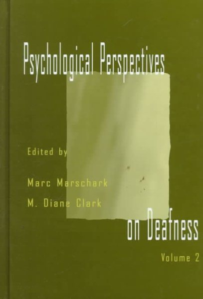 Psychological Perspectives on Deafness: Volume II cover