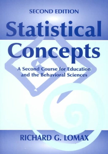 Statistical Concepts: A Second Course cover