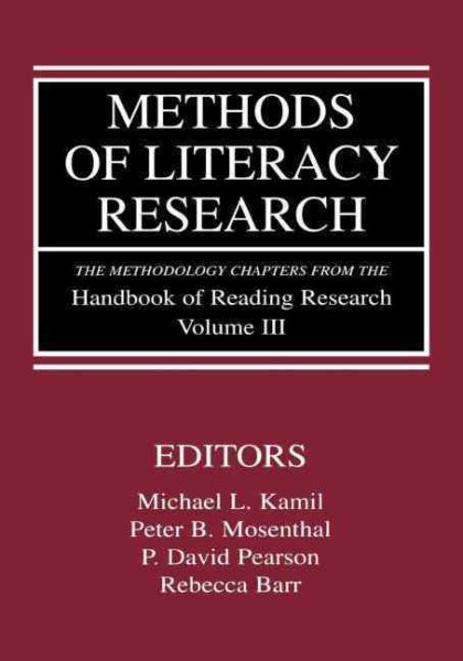 Methods of Literacy Research cover