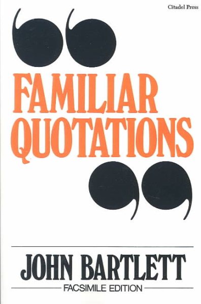 Collection of Familiar Quotations cover