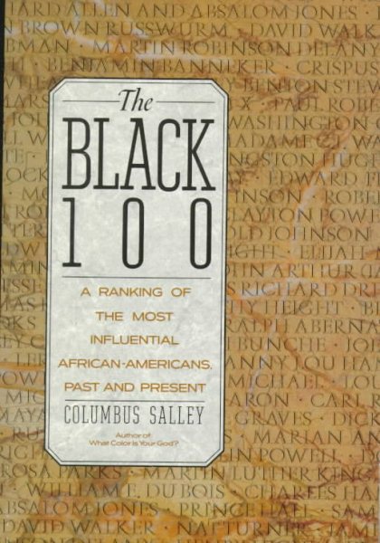 The Black 100: A Ranking of the Most Influential African-Americans, Past and Present cover