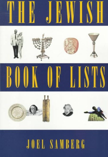 The Jewish Book Of Lists cover