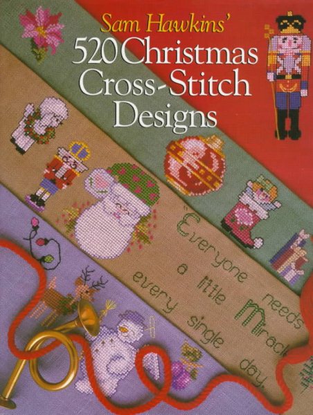 Sam Hawkins' 520 Christmas Cross-Stitch Designs cover