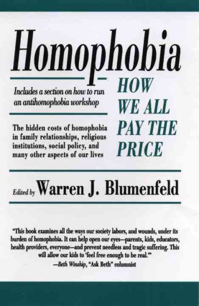 Homophobia: How We All Pay the Price cover