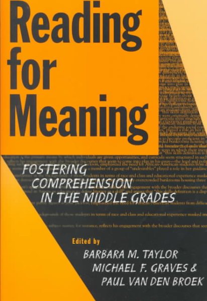 Reading for Meaning: Fostering Comprehension in the Middle Grades (Language and Literacy Series (Teachers College Pr)) (Language and Literacy (Paperback))